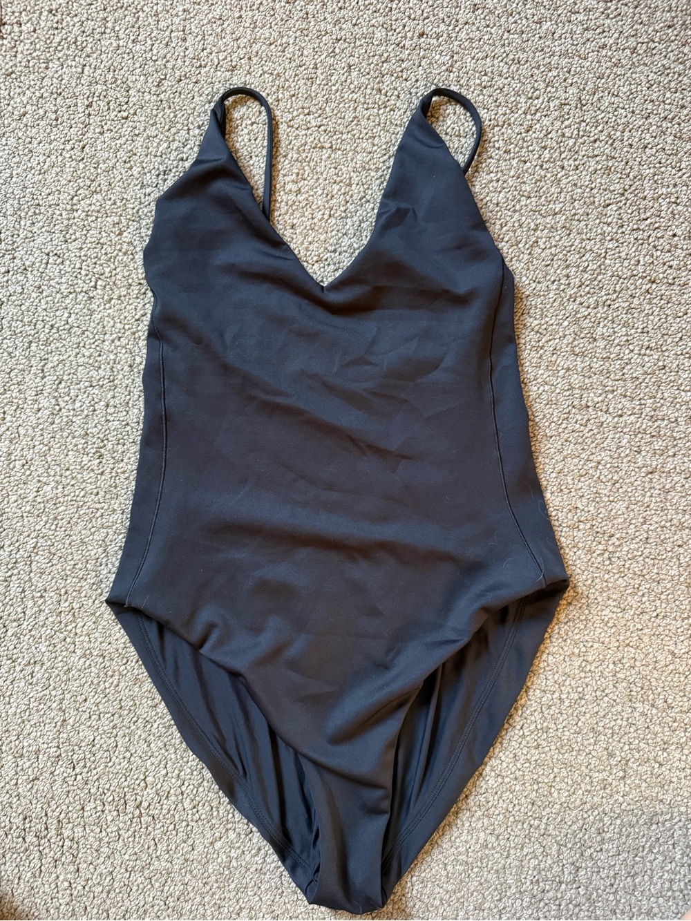 Left On Friday Black V-Neck One-Piece Swimsuit